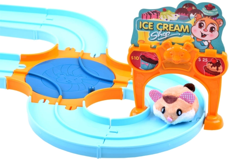 Pista helada con desvío