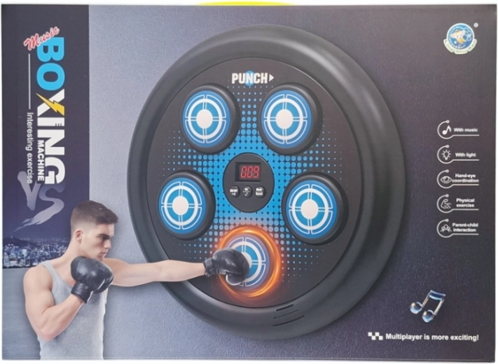 Tablero de entrenamiento de boxeo interactivo con luz y sonido