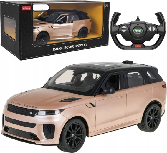 Rastar RC RANGE ROVER SPORT SV 1:14 modelo dorado con control remoto