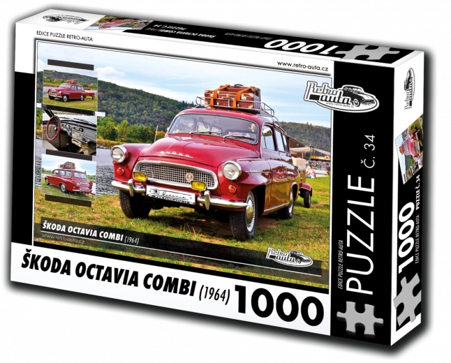 Puzzle de coches retro Škoda Octavia Combi (1964) – 1000 piezas