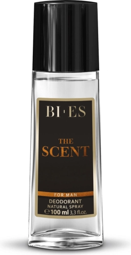 Desodorante masculino en frasco de vidrio BI-ES The Scent 100 ml