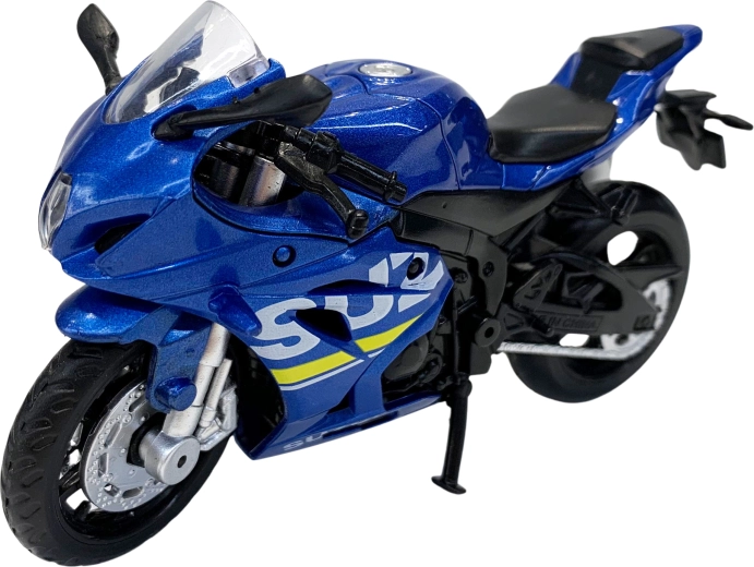 Modelo metálico de motocicleta Suzuki GSX-R1000 a escala 1:18