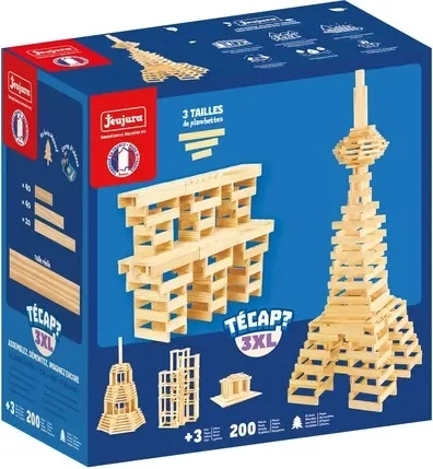 Jeujura kit de construcción de madera Técap 3XL (200 piezas)