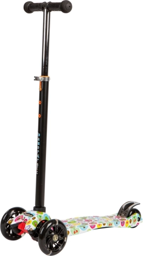 Patinete infantil triciclo de equilibrio plegable y colorido con ruedas LED luminosas