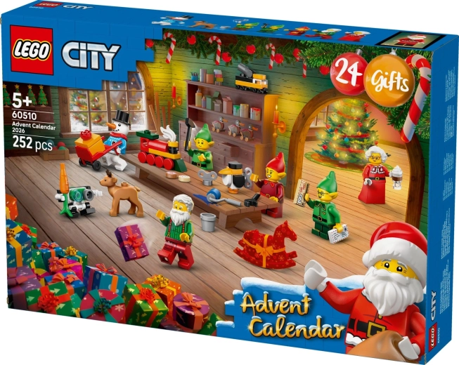 Base desplegable con el taller de Santa Claus