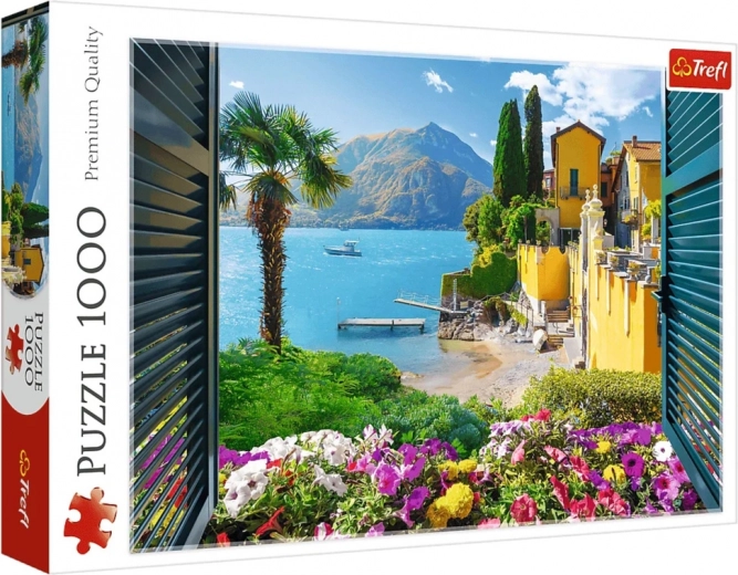 Puzzle de 1000 piezas – vista al lago de Como Trefl