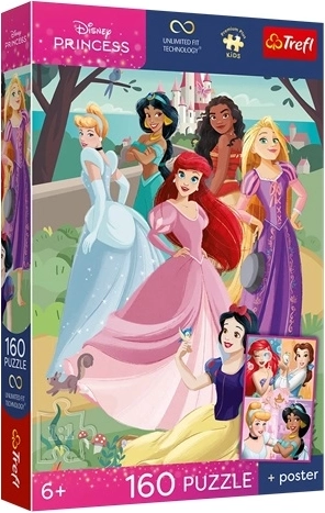 Trefl Disney princesas puzzle 160 piezas velada encantadora