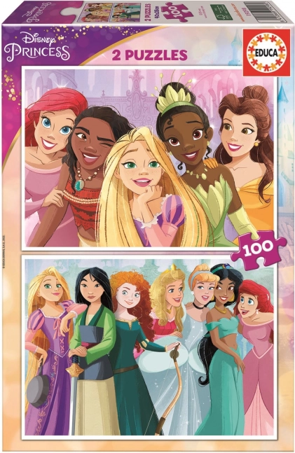 Educa puzzle Princesas Disney 2×100 piezas