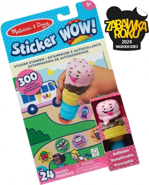 Sticker Wow – libro y sello con pegatinas – helado
