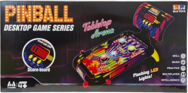 Juego arcade de pinball con efectos LED - 1 pieza