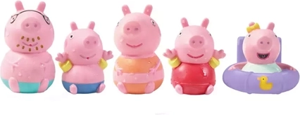 5 personajes de Peppa Pig en un solo paquete