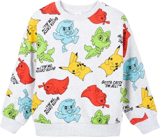 Sudadera gris para niño Pokémon