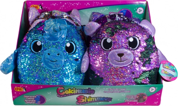 Mascota grande con lentejuelas Cekinusie Shimmeez 36 cm mix de 8 diseños