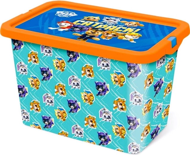 Caja de almacenamiento con tapa de clip Patrulla Canina 7 l