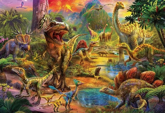 Puzzle Tierra de dinosaurios 1000 piezas
