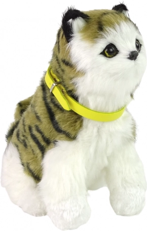 Gatito de peluche interactivo: maúlla y mueve la cabeza y la cola