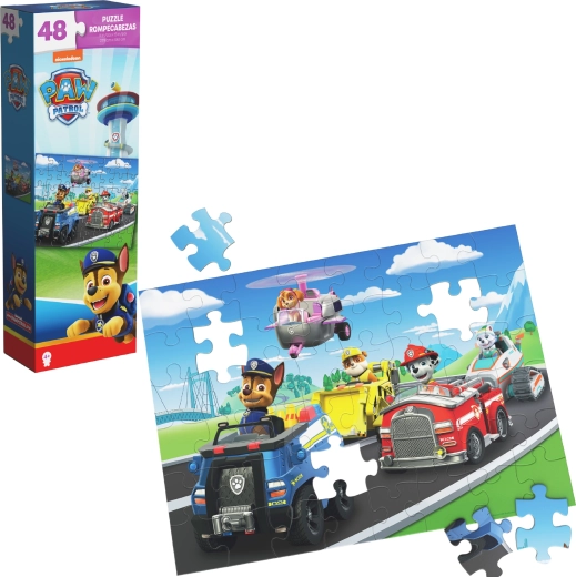 Puzzle PAW Patrol – el equipo de Chase, Skye y Marshall, 48 piezas