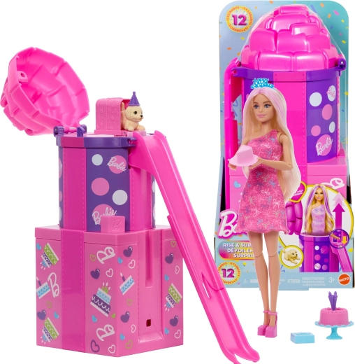 Barbie sorpresa de cumpleaños con tobogán – set Party Unboxed