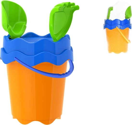 Set de arena naranja 17 cm