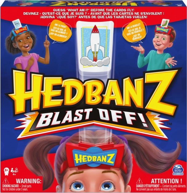 Hedbanz Blast Off! – cartas lanzadas al aire