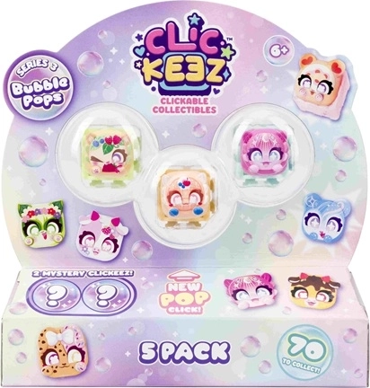 Goliath Clickeez serie 3 Bubble Pops, paquete de 5