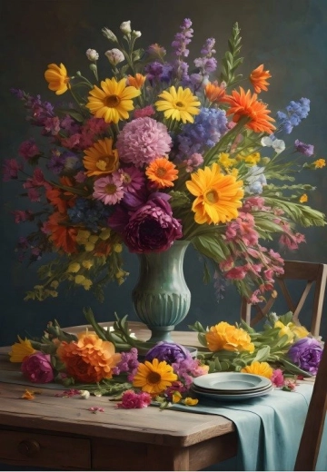 Puzzle Ramo de flores de 1000 piezas