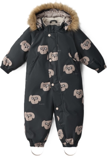 Mono de invierno Leokid Hero Charcoal Puppy, talla 86