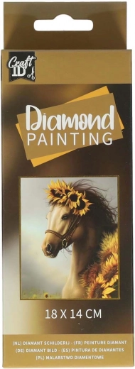 Pintura de diamantes Caballo 14x18cm