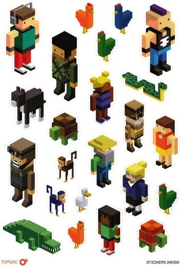 Pegatinas PixelArt Topgal