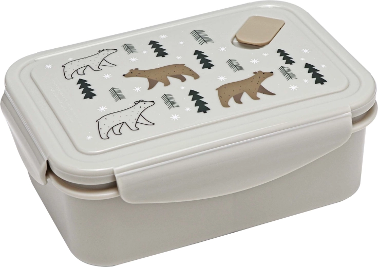 Caja de almuerzo de plástico con válvula Kitchisimo 830 ml – osito