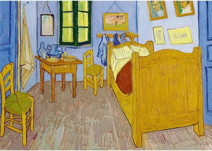 Puzzle TREFL Colección de Arte: Dormitorio en Arlés 1000 piezas