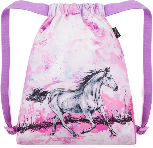 Saco Bagmaster para merienda y educación física con motivo de caballos