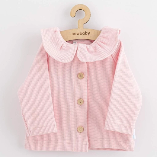 Chaqueta para bebé con botones New Baby Laura rosa 86