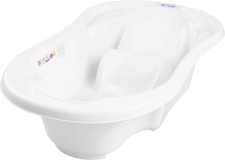 Bañera infantil anatómica con desagüe KOMFORT 2 en 1 – blanca