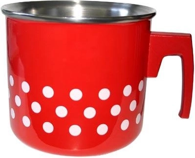 Hervidor de leche esmaltado PUNTÍK 2 l rojo