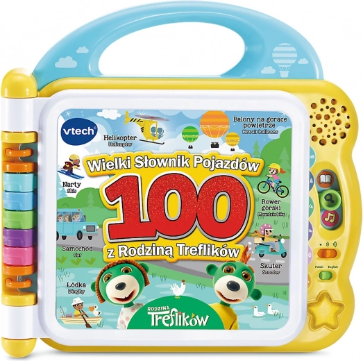 Libro interactivo VTech Słownik Rodziny Treflików – vehículos, bilingüe CZ/EN