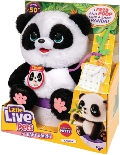 Panda interactiva Little Live Pets ChuChu con peluche nocturno