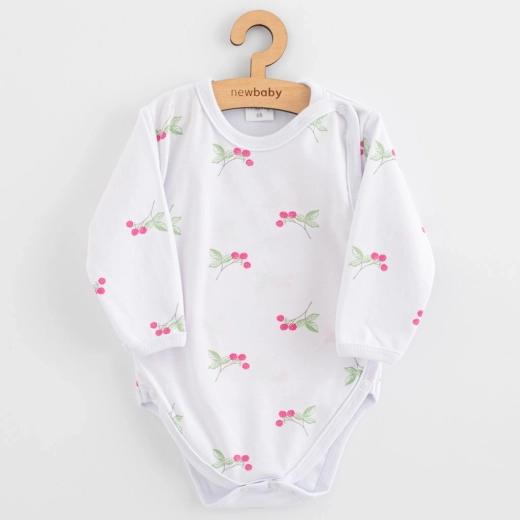 Body para bebé con broches New Baby Classic II, frambuesa, talla 68
