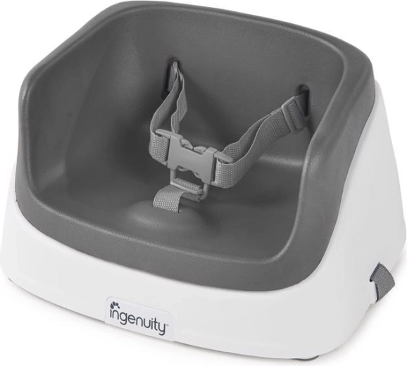 Ingenuity SmartClean Toddler elevador de silla Slate, 2+ años, hasta 15 kg