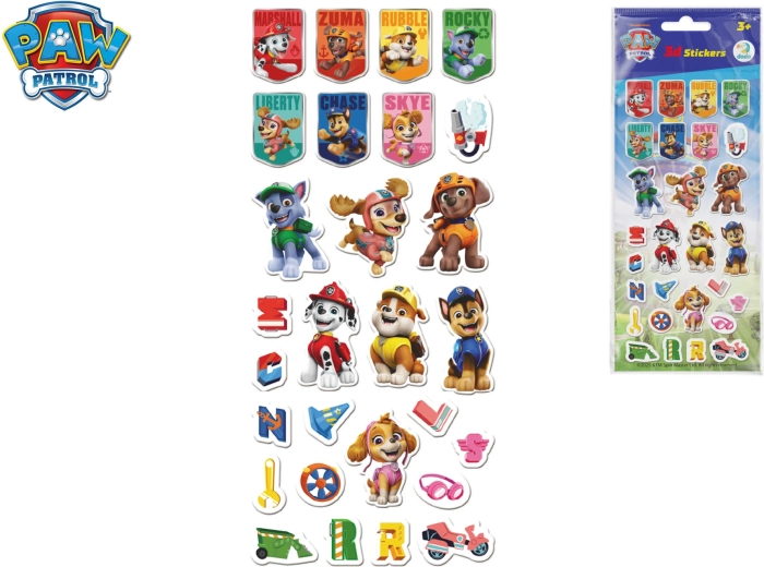 Set de pegatinas 3D Paw Patrol