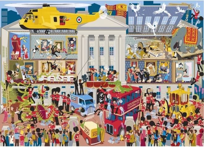 Puzzle Gibsons Palacio de Buckingham – Bajo la tapa (1000 piezas)