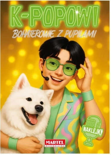 Libro para colorear Héroes del K-pop con mascotas y pegatinas