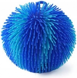 Pelota luminosa con flecos arcoíris – azul