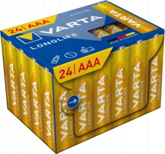 Pilas alcalinas Varta Longlife Power AAA 24 uds