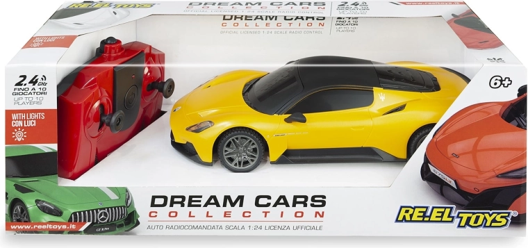 Coche RC Maserati MC20 por control remoto 1:24 amarillo 17 cm - 1 pieza