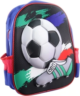 Mochila infantil con motivo 3D de fútbol