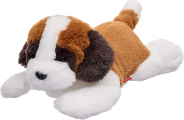 Perro San Bernardo de peluche tumbado 35 cm