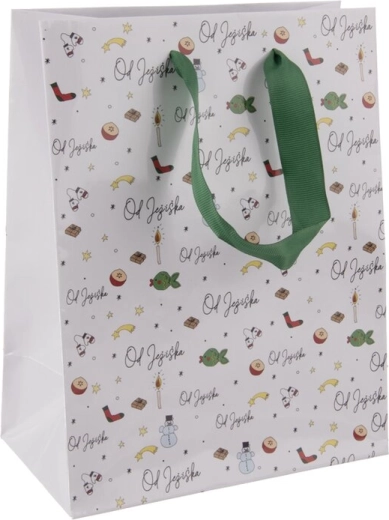 Bolsa de regalo de papel de Papá Noel 18 × 10 × 23 cm