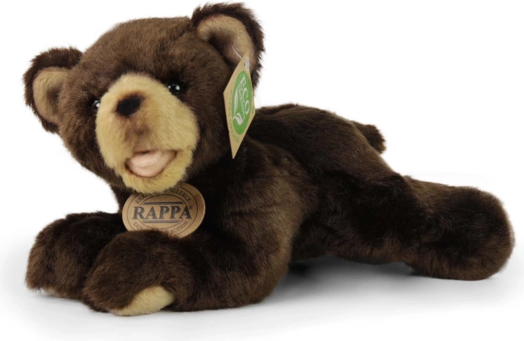 Oso de peluche marrón oscuro tumbado Eco-Friendly 24 cm