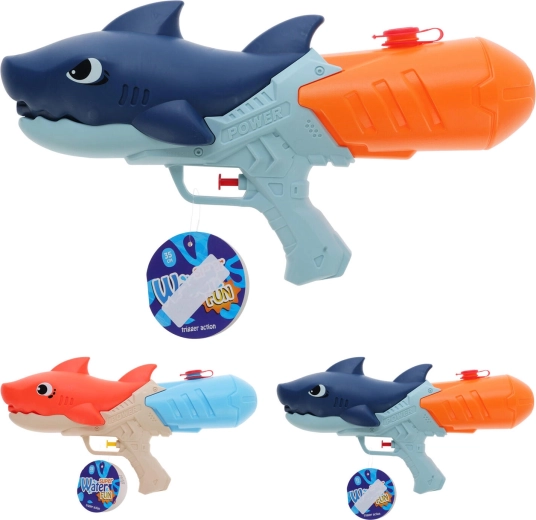 Pistola de agua infantil tiburón 35 cm (mix 2 tipos)